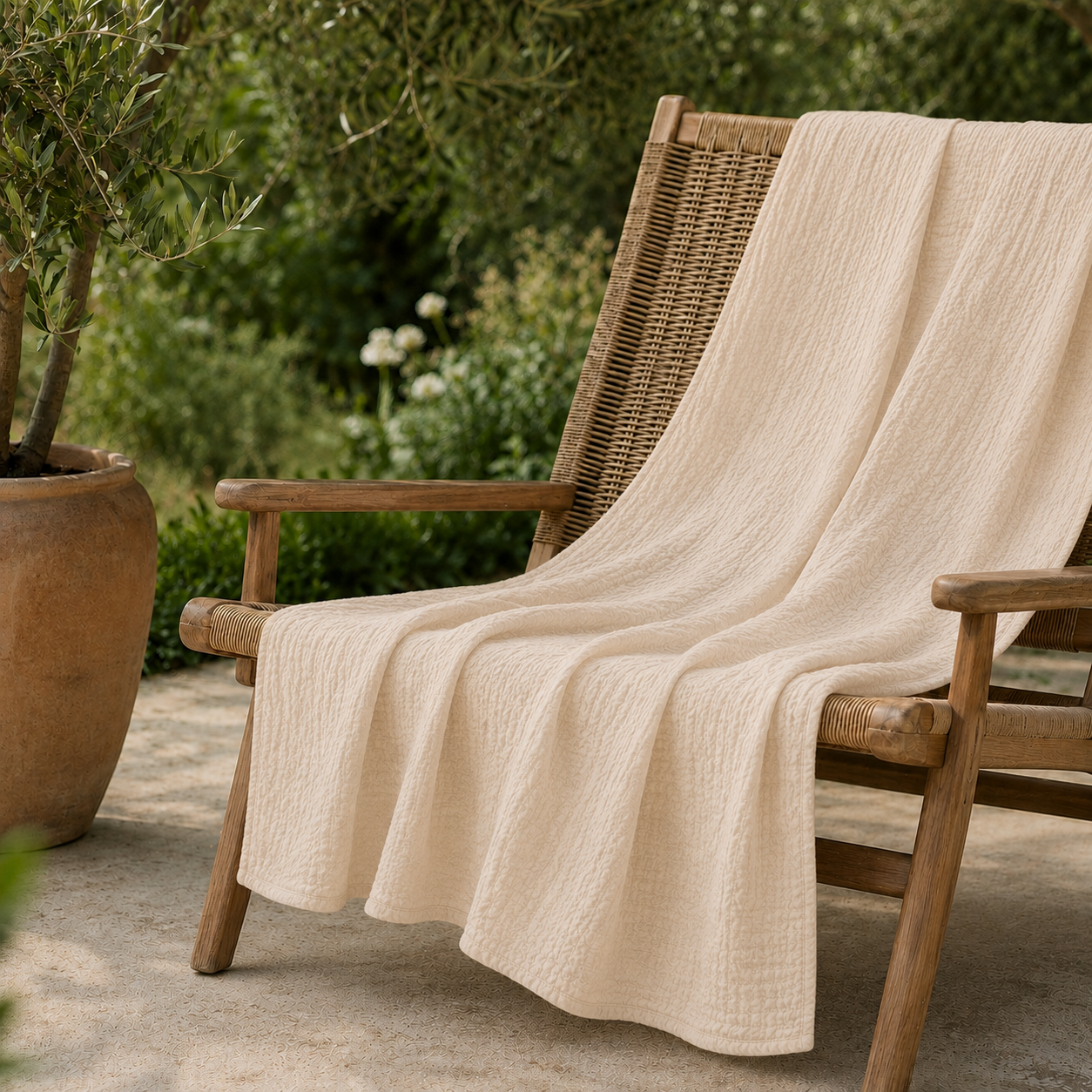 Brisa™ – Musselindecke aus Baumwolle