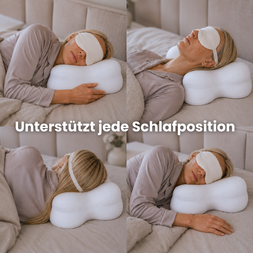 SleepCloud™ – Das weiche ergonomische Nackenkissen für jede Schlafposition