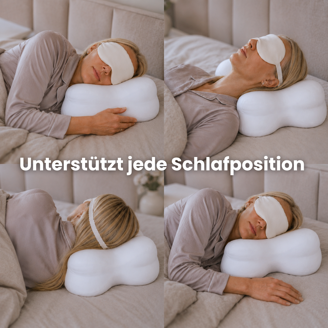 SleepCloud™ – Das weiche ergonomische Nackenkissen für jede Schlafposition