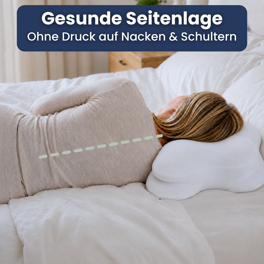 SleepCloud™ – Das weiche ergonomische Nackenkissen für jede Schlafposition