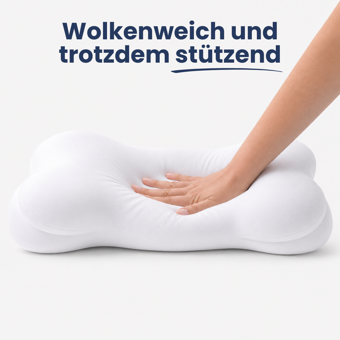 SleepCloud™ – Das weiche ergonomische Nackenkissen für jede Schlafposition
