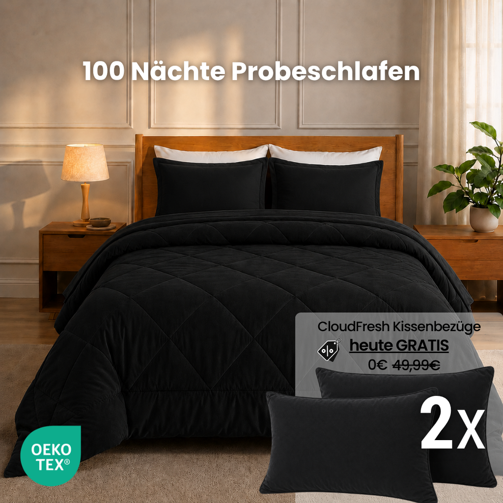CloudFresh™ Decke – Die 2-in-1 Ganzjahresdecke, die den Bettbezug überflüssig macht.